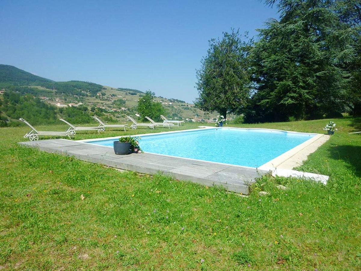 Manoir Majestueux A Satillieu Avec Piscine Privee Eksteriør bilde